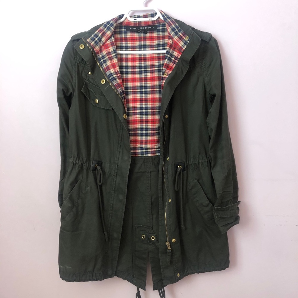 Army Green Utility Jacket - Picture 2 of 4